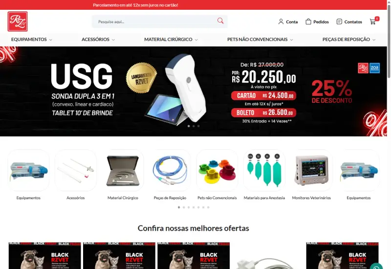 Ecommerce da RZ Vet